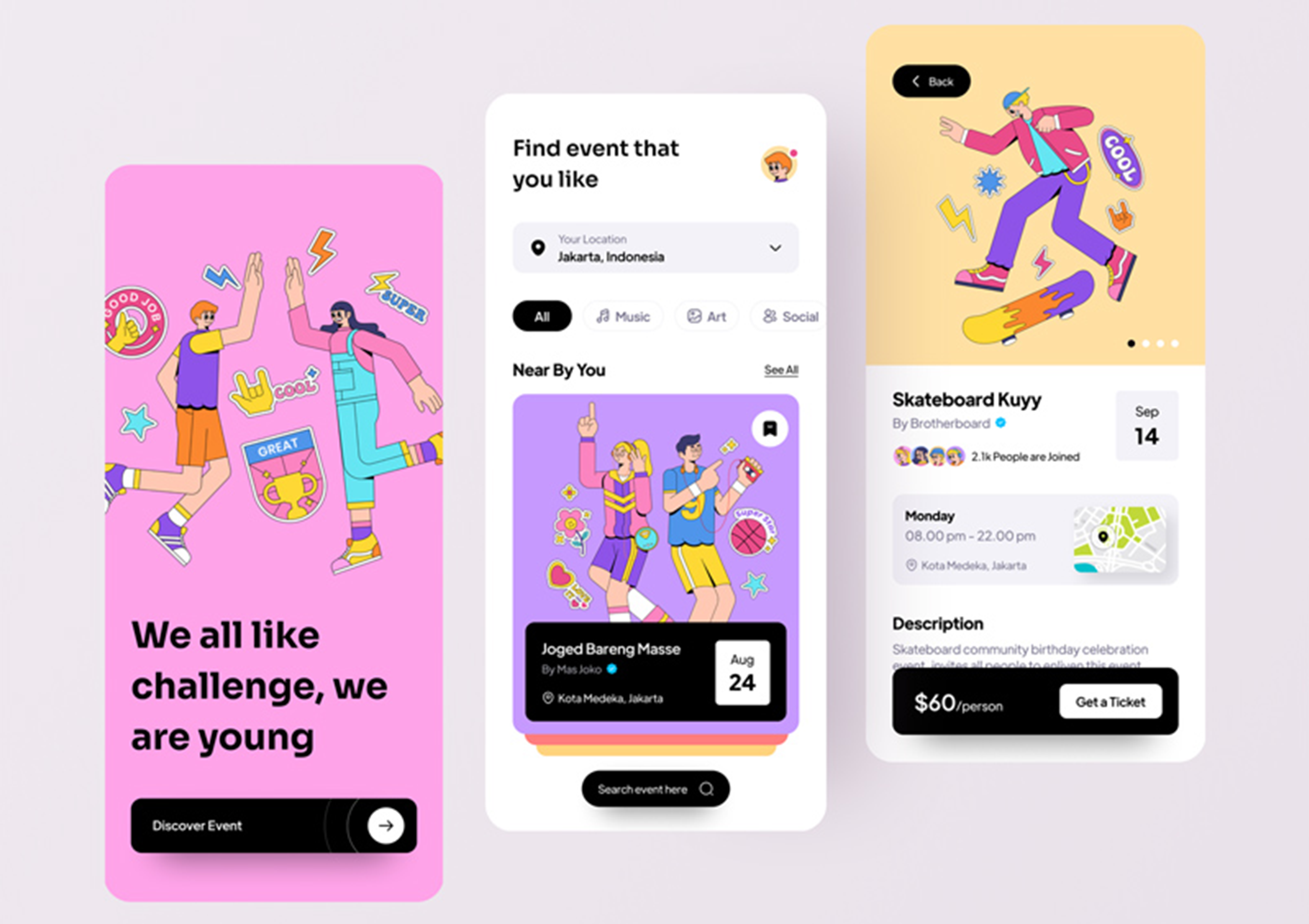 Community Events Section Mockup